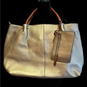 Exposure Brand Convertible Tote/Handbag (Pewter)